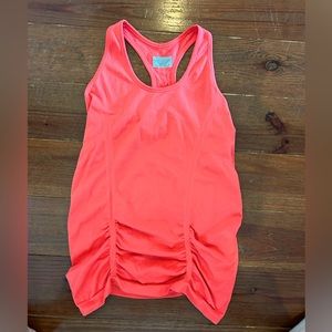 Athleta orange exercise yoga top